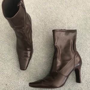 Nine West Brown Heeled Boots